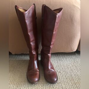 Frye Melissa Tall Button Boots Cognac Brown Size 5B